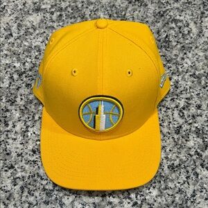 New Era Yellow Kids Hat with Blue Embroidery